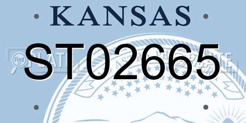 ST02665 Kansas License Plate