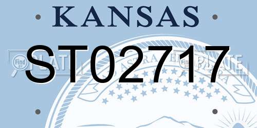 ST02717 Kansas License Plate
