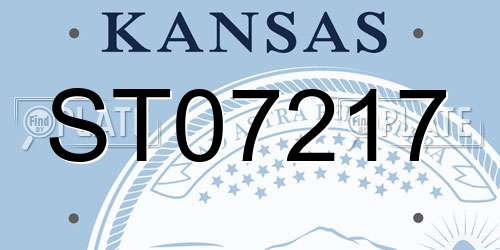 ST07217 Kansas License Plate