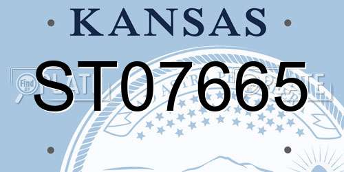 ST07665 Kansas License Plate