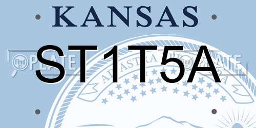 ST1T5A Kansas License Plate