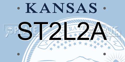 ST2L2A Kansas License Plate