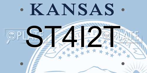 ST4I2T Kansas License Plate