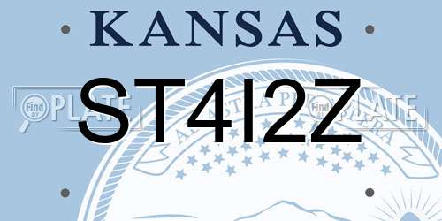 ST4I2Z Kansas License Plate