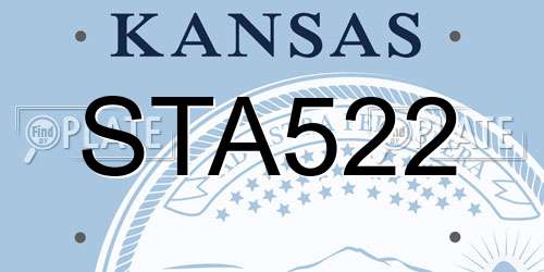 STA522 Kansas License Plate