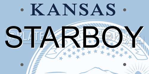 STARBOY Kansas License Plate