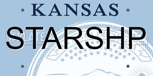 STARSHP Kansas License Plate