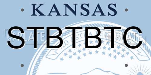 STBTBTC Kansas License Plate