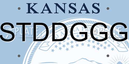 STDDGGG Kansas License Plate