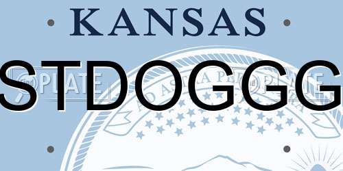 STDOGGG Kansas License Plate