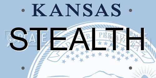 STEALTH Kansas License Plate