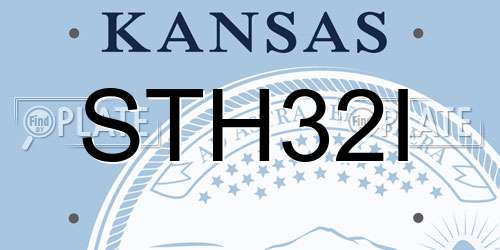 STH32I Kansas License Plate