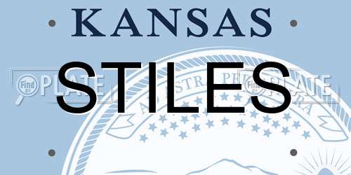 STILES Kansas License Plate
