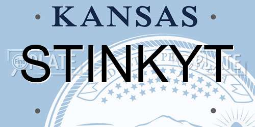 STINKYT Kansas License Plate