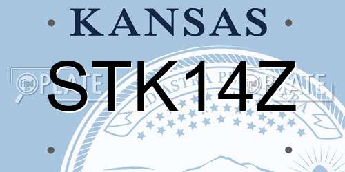 STK14Z Kansas License Plate