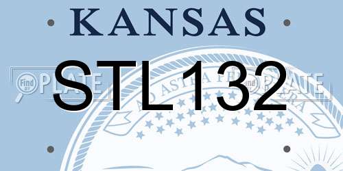 STL132 Kansas License Plate