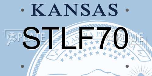 STLF70 Kansas License Plate