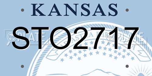 STO2717 Kansas License Plate