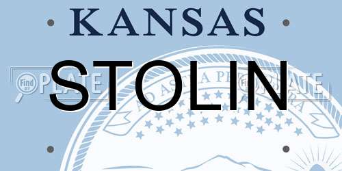 STOLIN Kansas License Plate