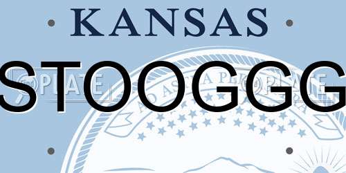 STOOGGG Kansas License Plate