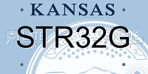 STR32G Kansas License Plate