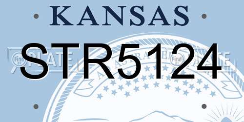 STR5124 Kansas License Plate