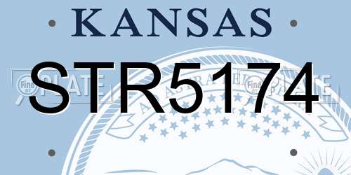 STR5174 Kansas License Plate