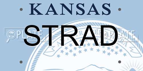 STRAD Kansas License Plate
