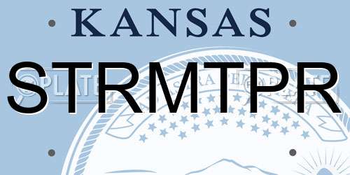 STRMTPR Kansas License Plate