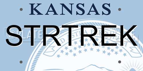 STRTREK Kansas License Plate