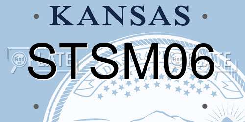 STSM06 Kansas License Plate