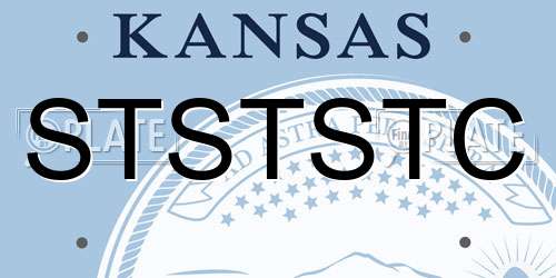 STSTSTC Kansas License Plate
