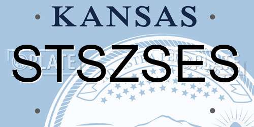 STSZSES Kansas License Plate