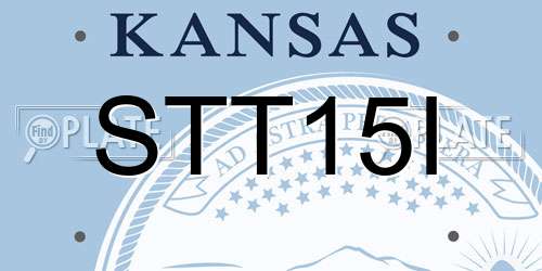 STT15I Kansas License Plate