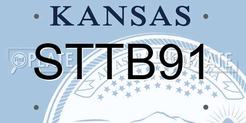 STTB91 Kansas License Plate