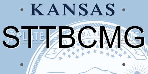 STTBCMG Kansas License Plate