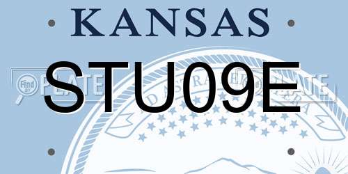 STU09E Kansas License Plate