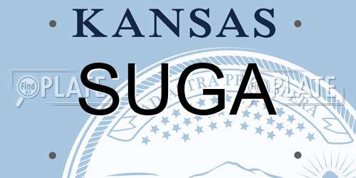 SUGA Kansas License Plate