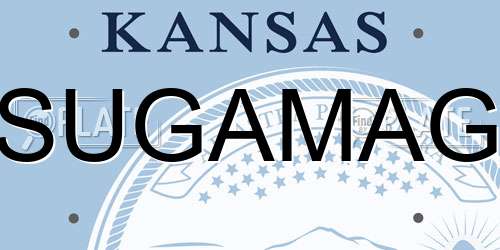 SUGAMAG Kansas License Plate