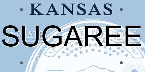 SUGAREE Kansas License Plate