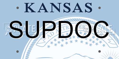 SUPDOC Kansas License Plate
