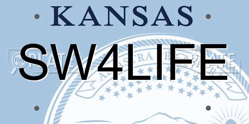 SW4LIFE Kansas License Plate