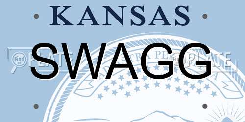 SWAGG Kansas License Plate