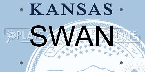 SWAN Kansas License Plate