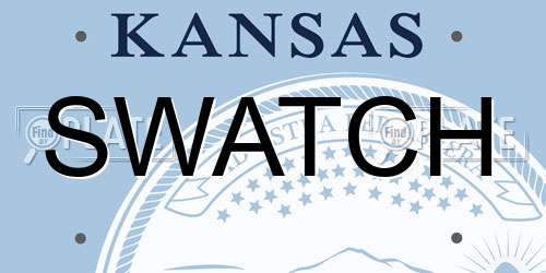 SWATCH Kansas License Plate
