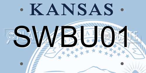 SWBU01 Kansas License Plate