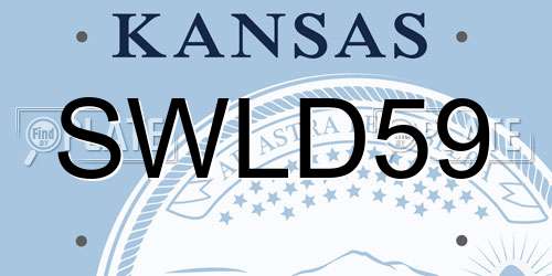 SWLD59 Kansas License Plate