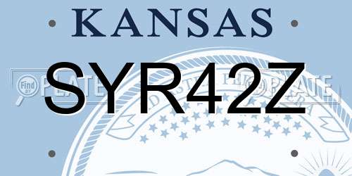 SYR42Z Kansas License Plate