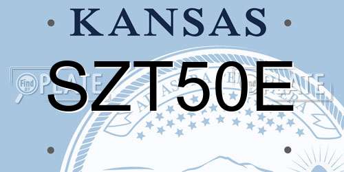 SZT50E Kansas License Plate