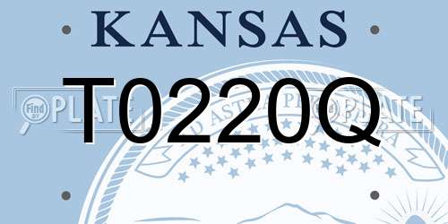 T0220Q Kansas License Plate